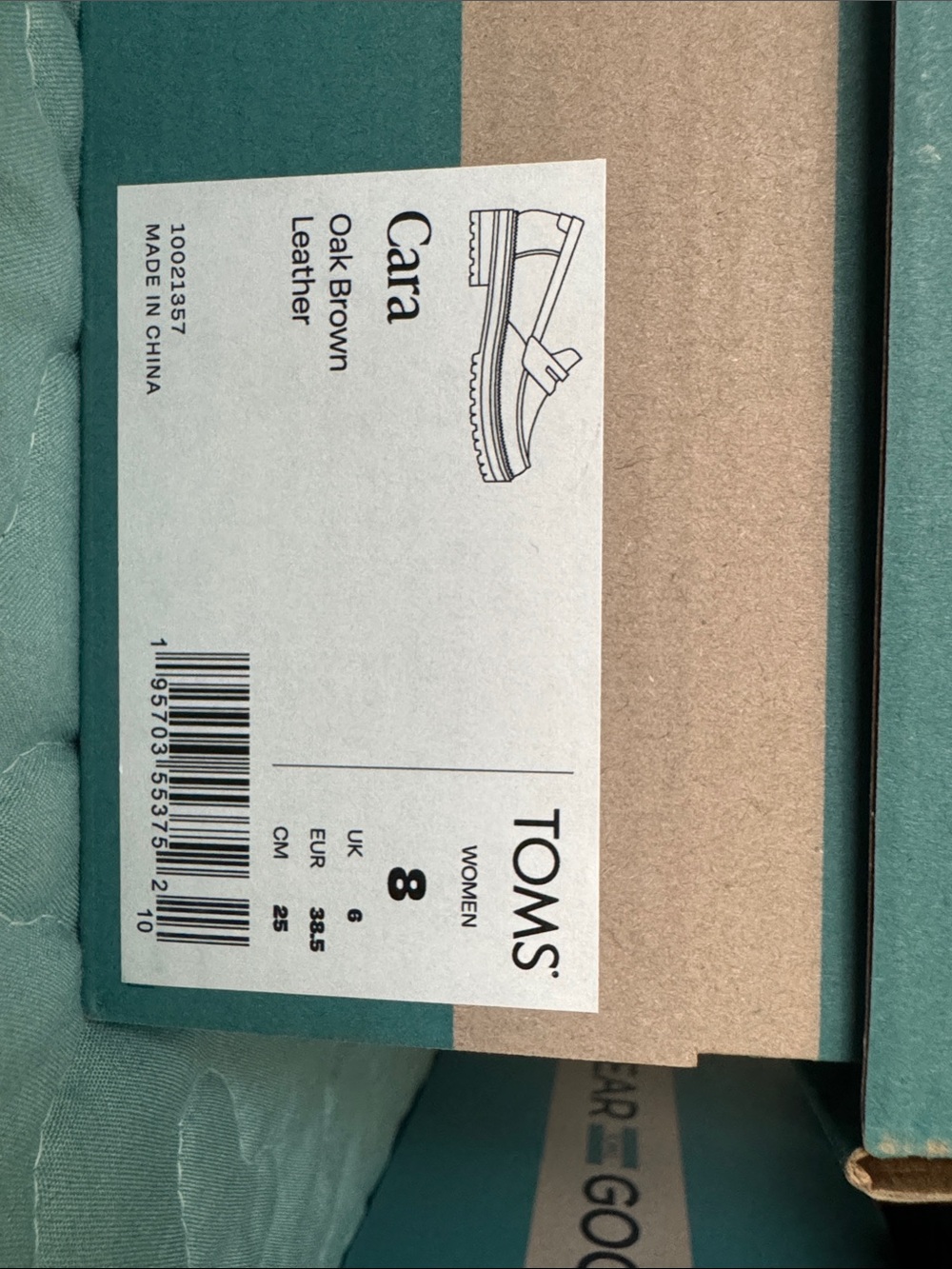TOMS Women's Penny Loafers in Brown and Black - Picture 7 of 8